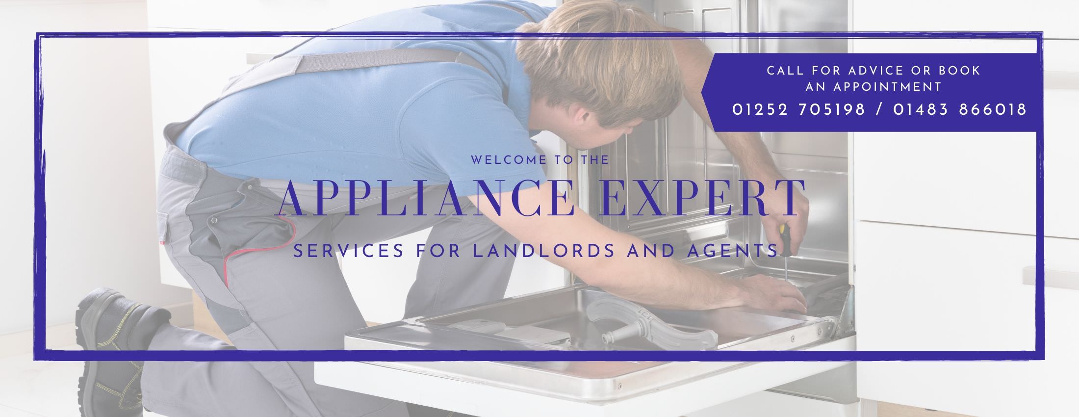 Appliance Expert offering services to landlords and agents.